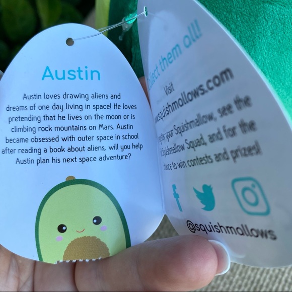 Avocado ~Austin~ Squishmallow Kellytoy 8” NWT - Picture 3 of 4